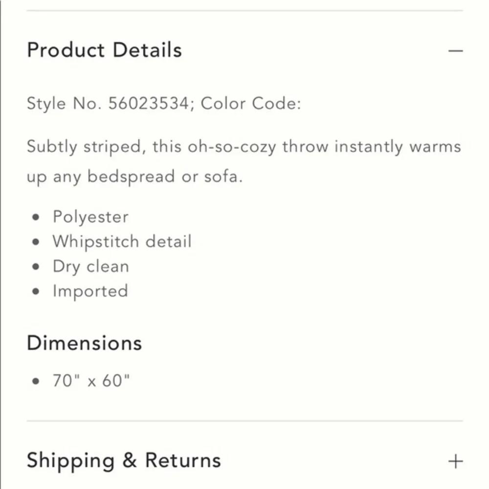 Anthropologie-Nonna Throw Blanket